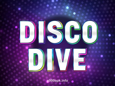 Disco Dive slot game featuring disco ball, neon lights, and dancing characters